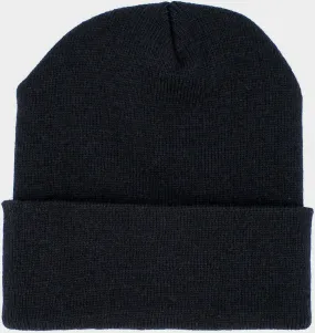 BLACK BEANIE WATCH CAP COLD WEATHER KNIT HAT USA MADE