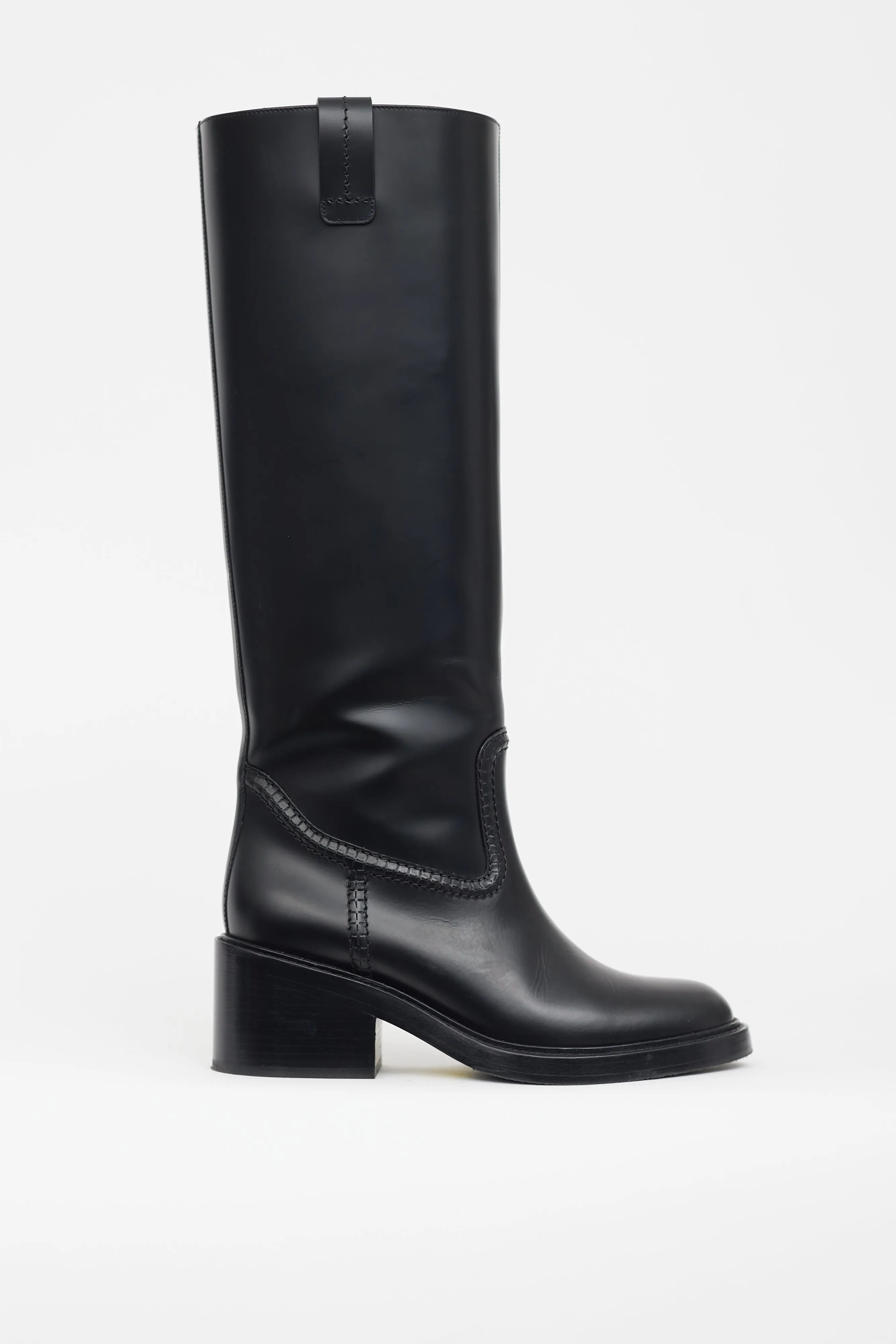 Black Leather Mallo Boot
