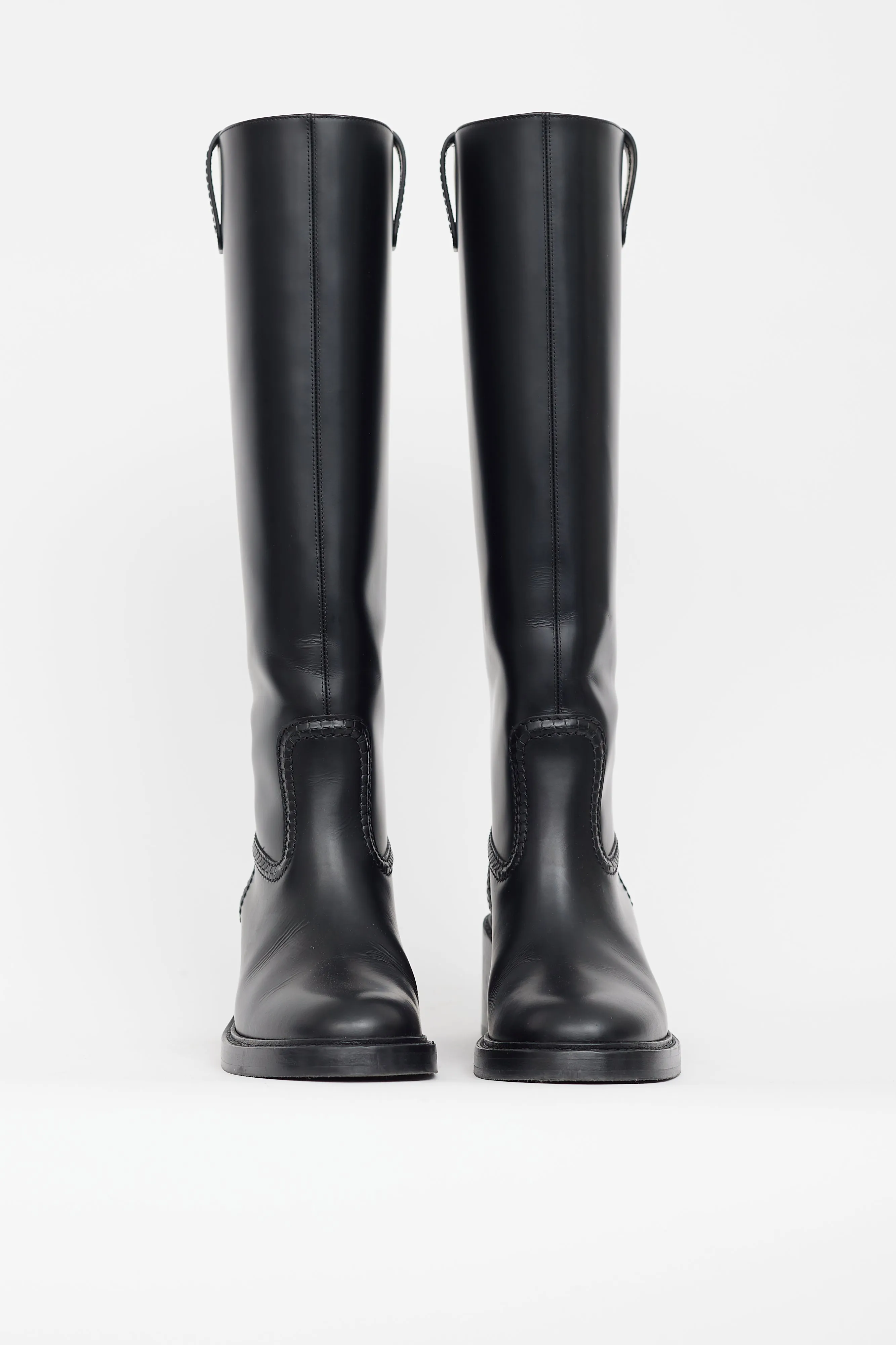 Black Leather Mallo Boot