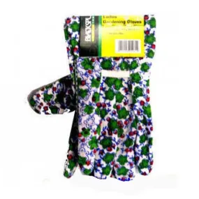 Blackspur Flower Pattern Gardening Gloves Pair