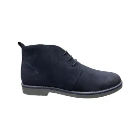 Blue Suede Lace Up Desert Boots