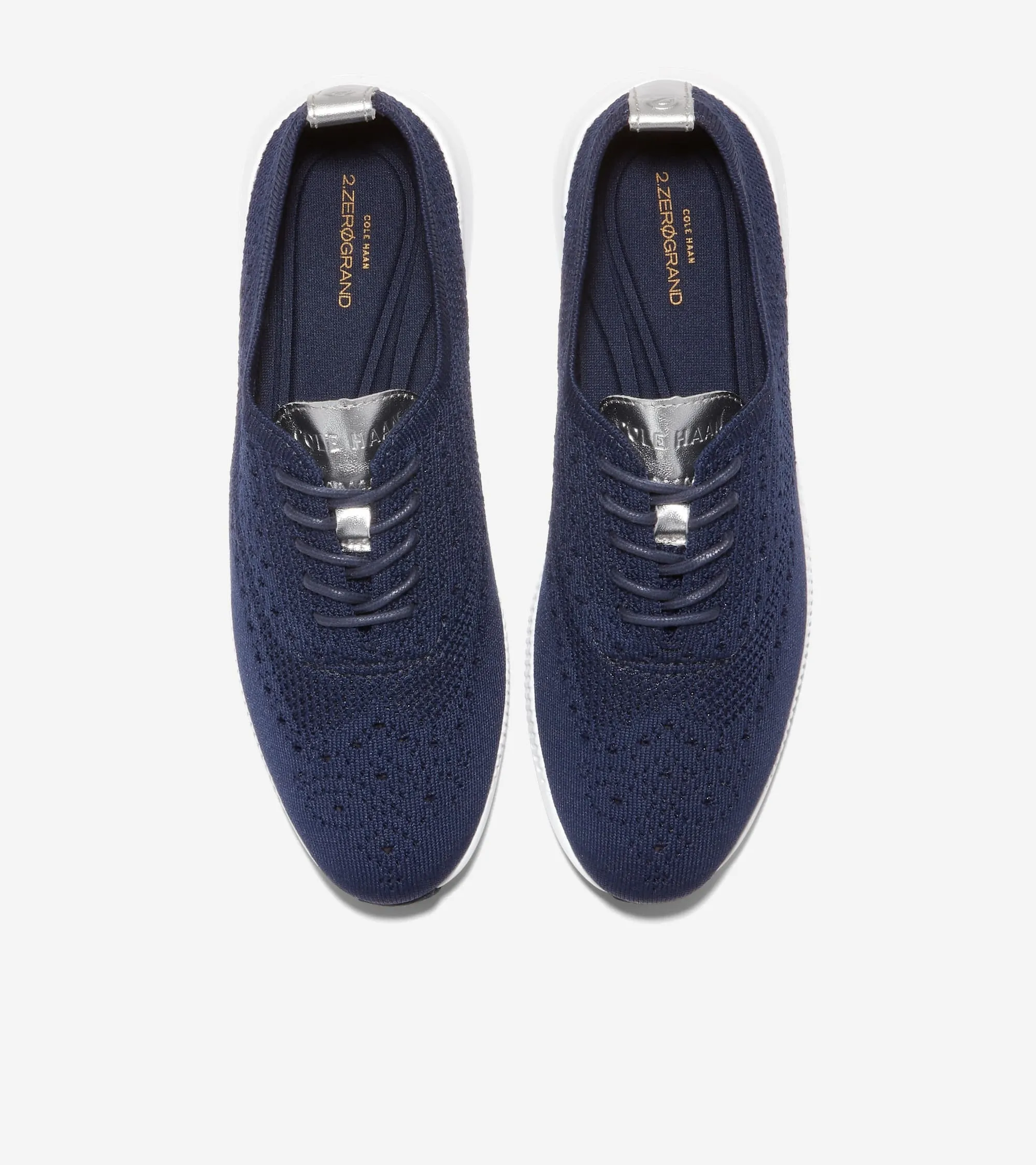 Cole Haan 2.ZeroGrand Stitchlite Blue Knit Slip On Low Top Breathable Sneakers