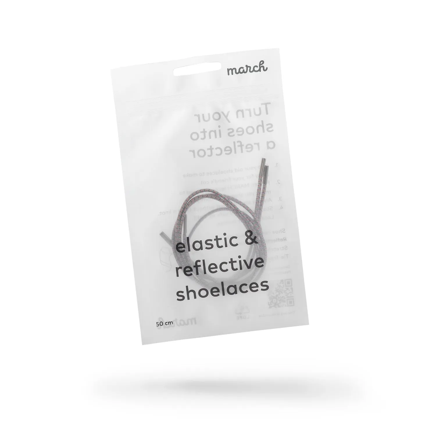 elastic & reflective shoelaces