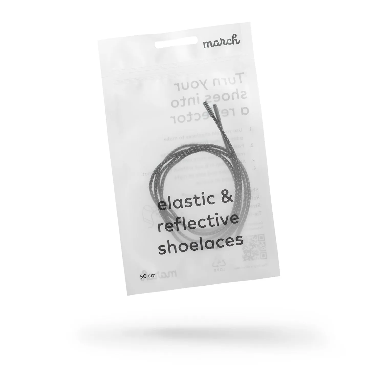 elastic & reflective shoelaces