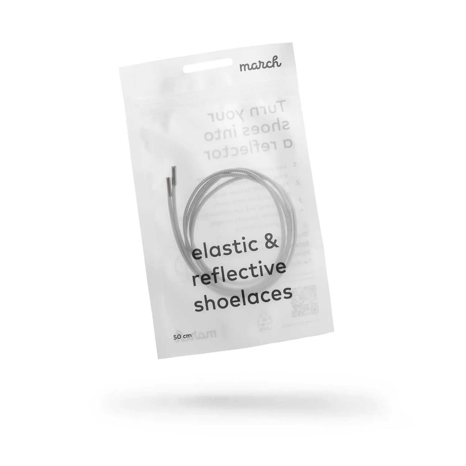 elastic & reflective shoelaces