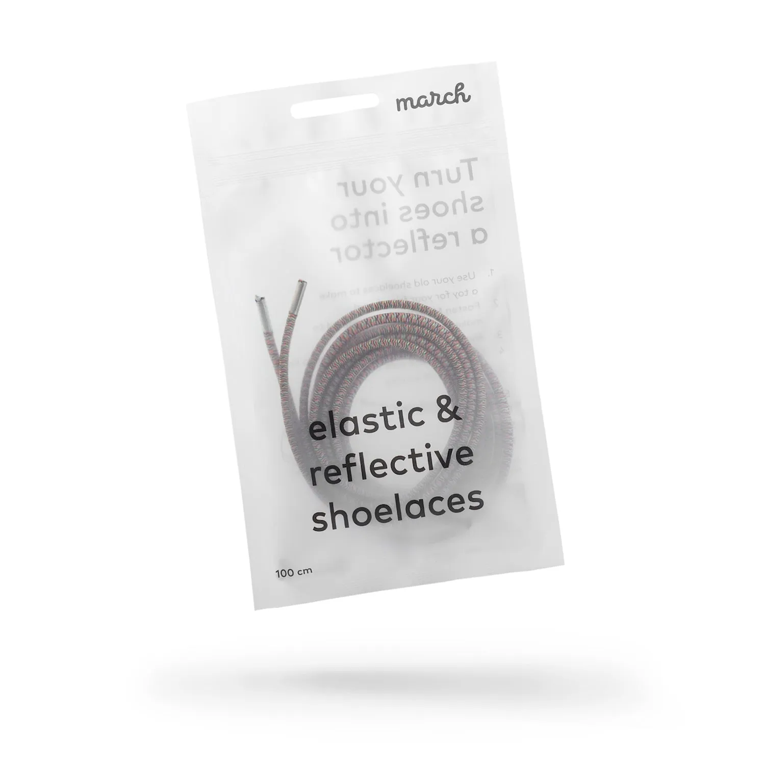 elastic & reflective shoelaces