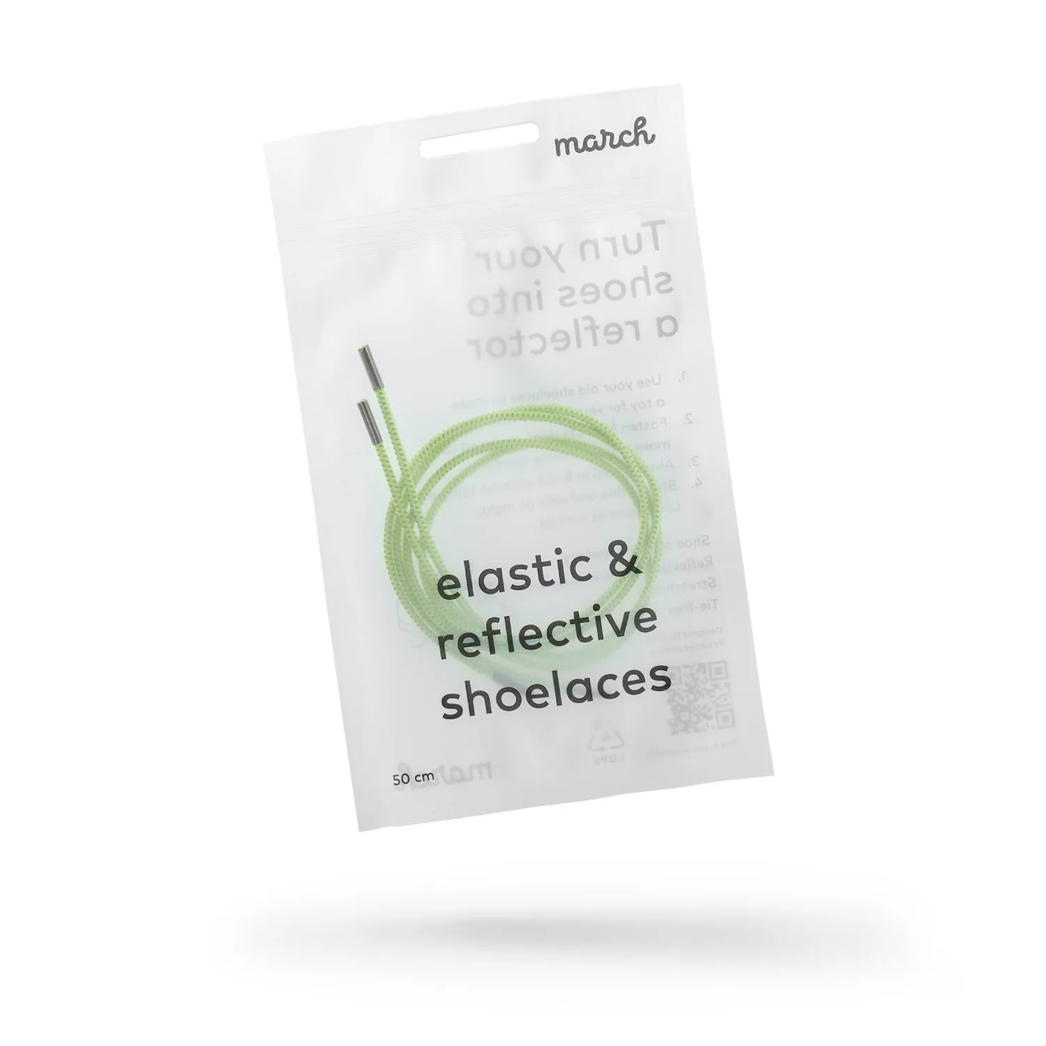 elastic & reflective shoelaces