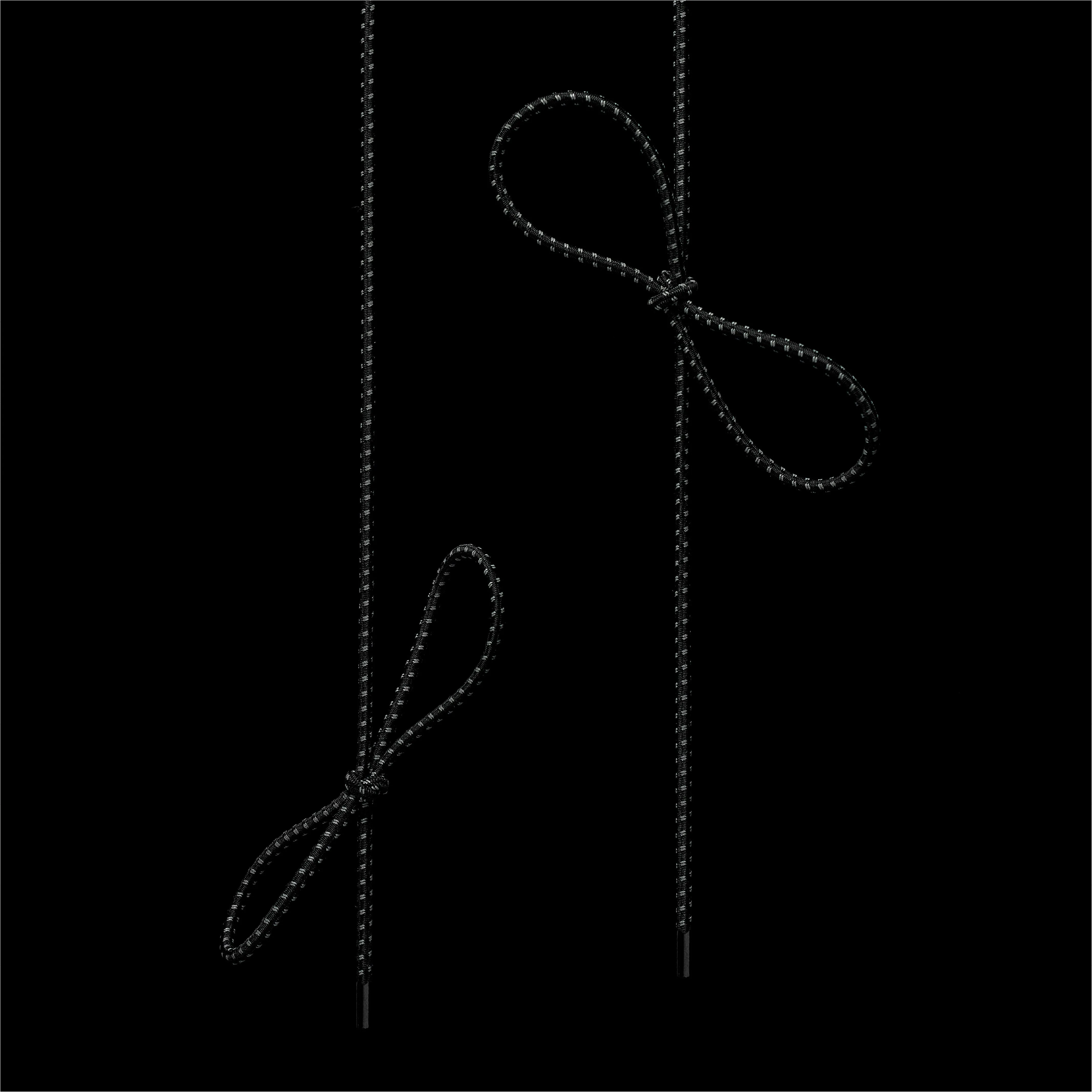 elastic & reflective shoelaces