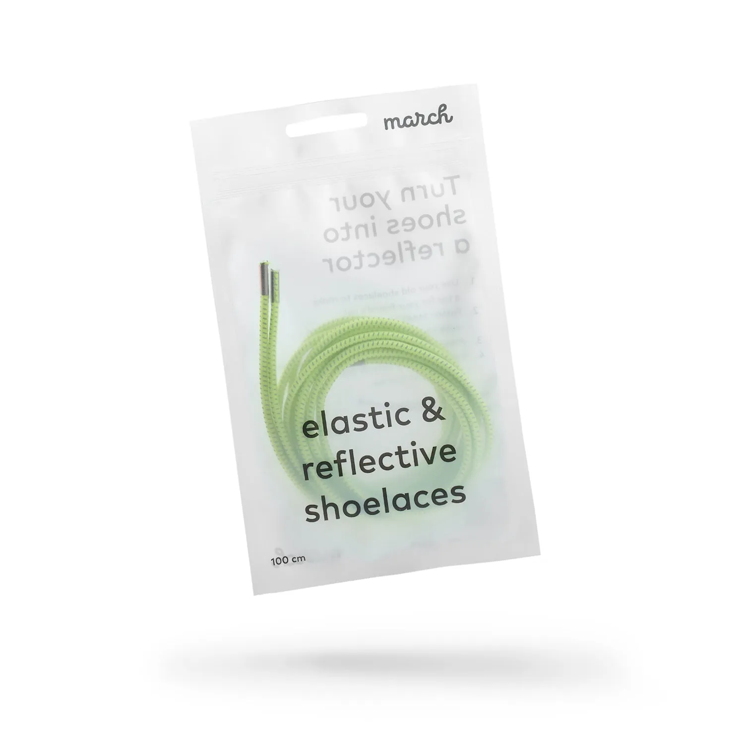 elastic & reflective shoelaces