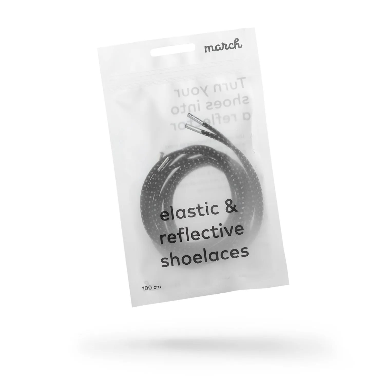 elastic & reflective shoelaces