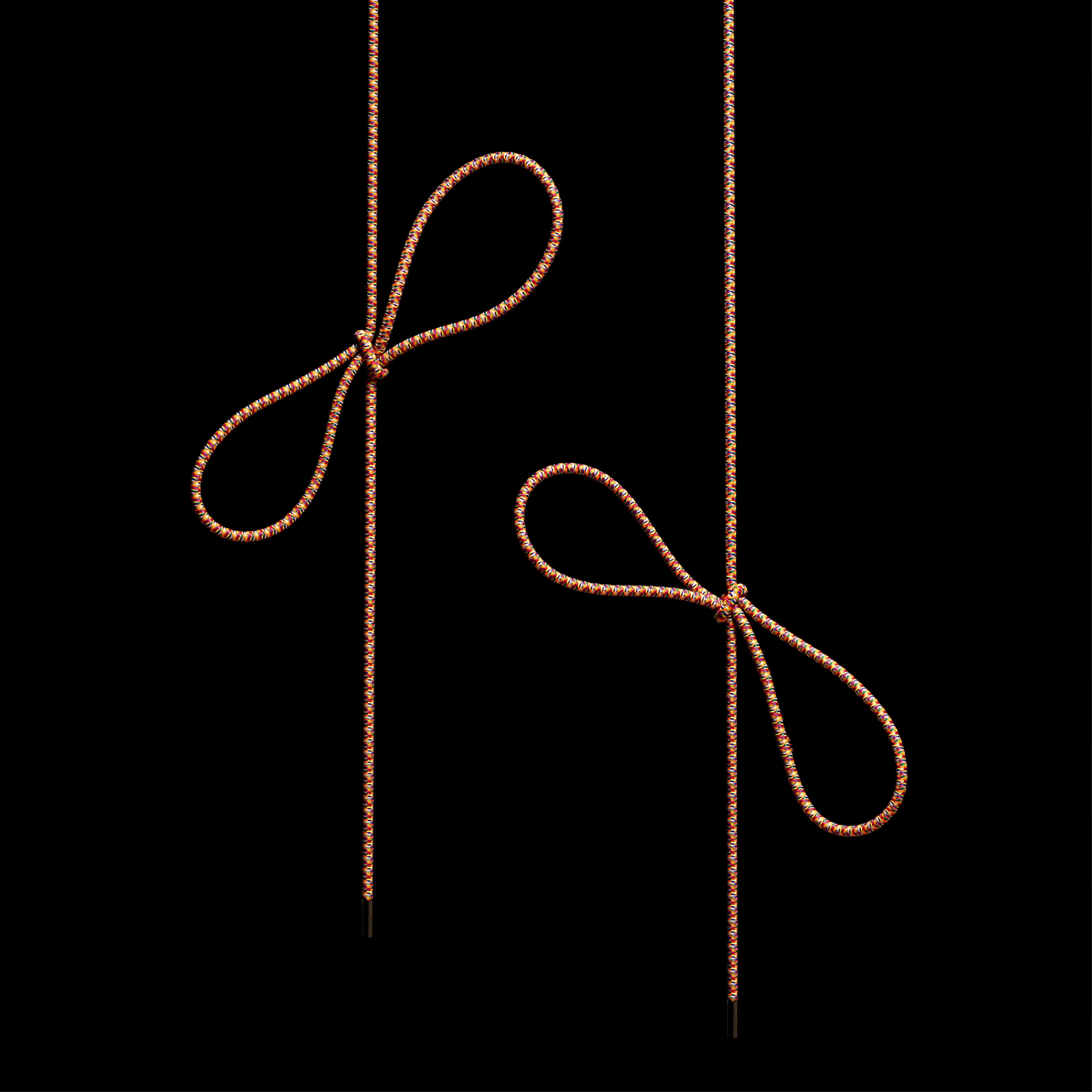 elastic & reflective shoelaces
