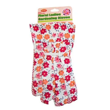 Floral Gardening Gloves - Pack of 12