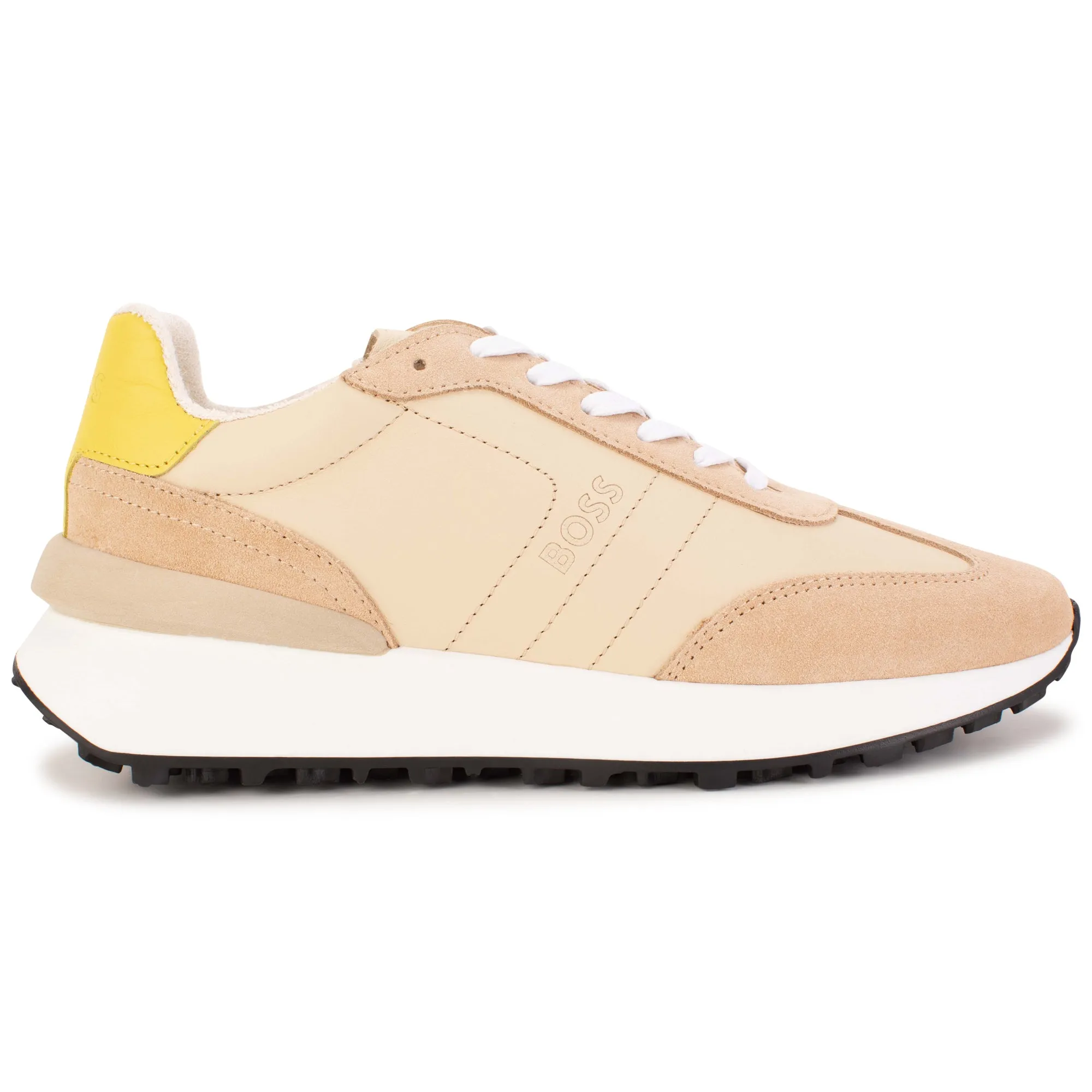 Hugo Boss Beige Retro Sneakers