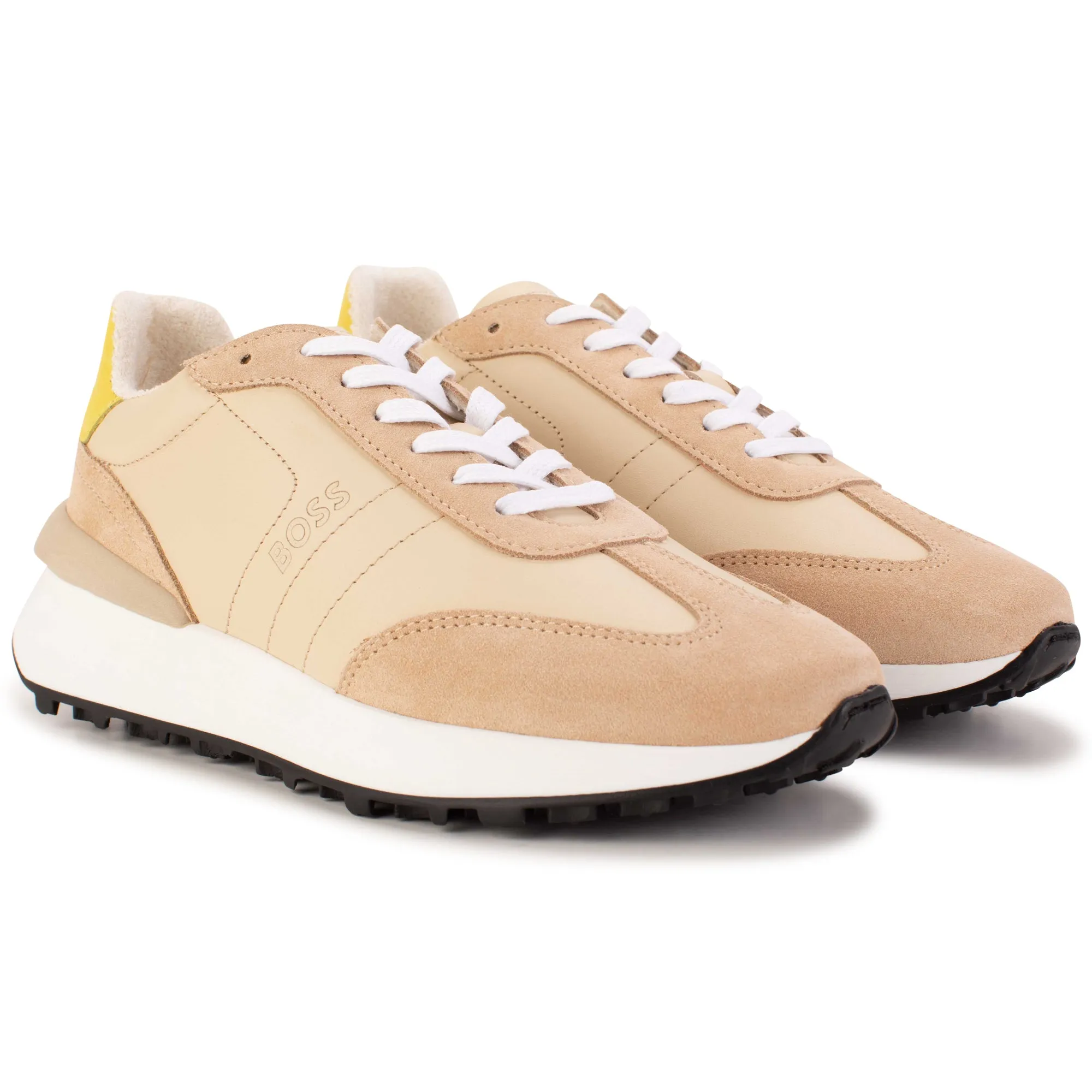 Hugo Boss Beige Retro Sneakers