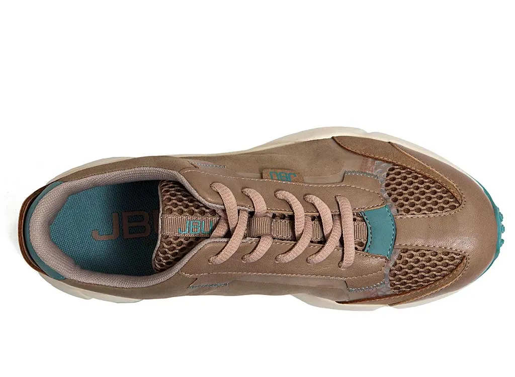 JBU by Jambu Women's Silene Dark Taupe Teal