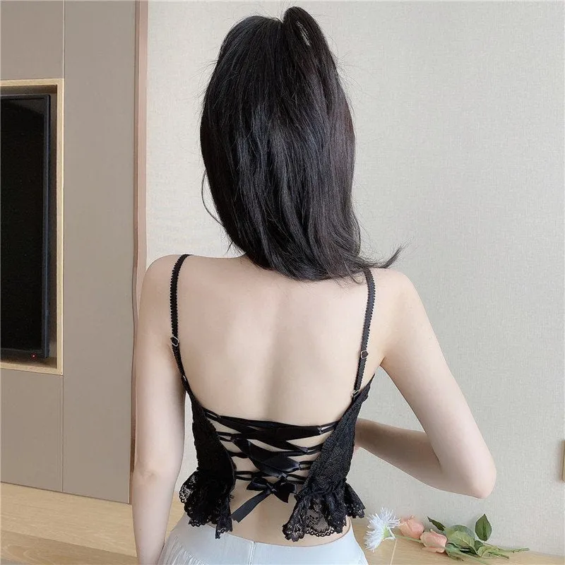 Kawaii Strappy Lace Bustier