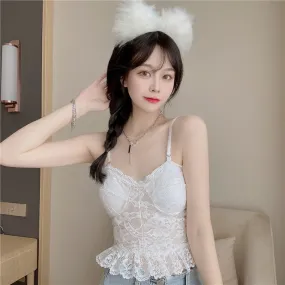 Kawaii Strappy Lace Bustier