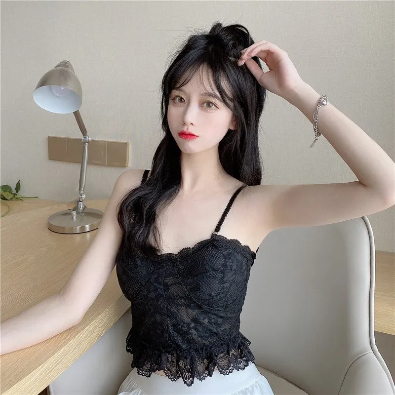 Kawaii Strappy Lace Bustier