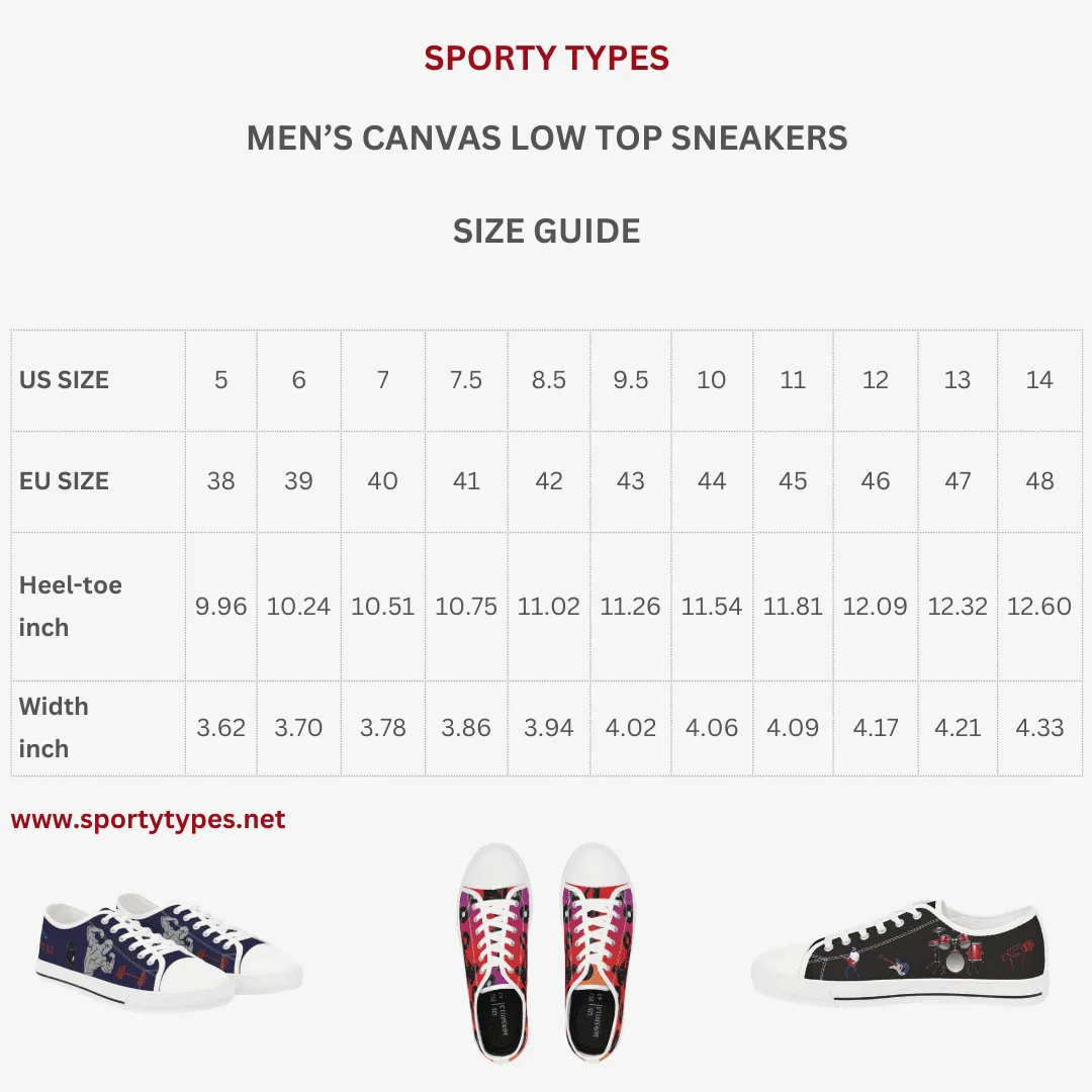 Men's High Top Canvas Sneakers - Giraffe Print