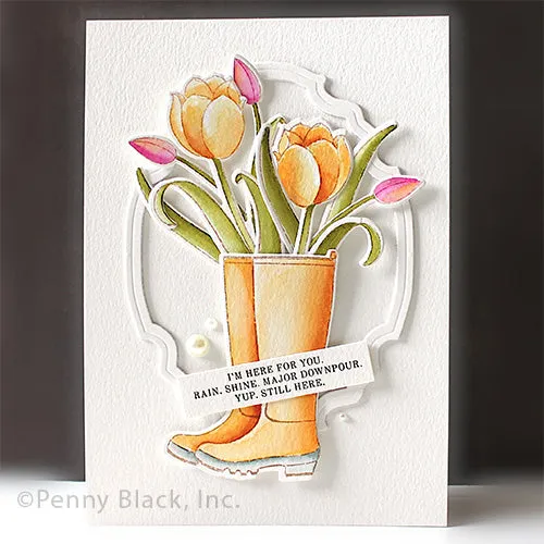 PENNY BLACK : Rain or Shine | Stamp & Die Bundle