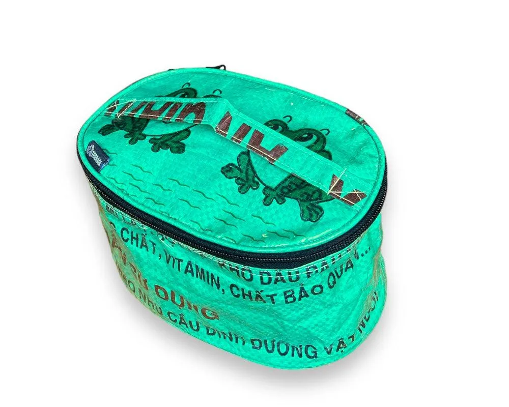 Upcycled Toiletry, Travel, Makeup Bag, Sustainable!